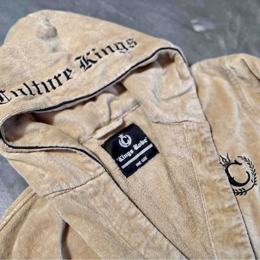 Culture Kings Beige Unisex Embroidered NFS Robe